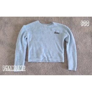 Small Fuzzy “Amour” Top || PhamLime